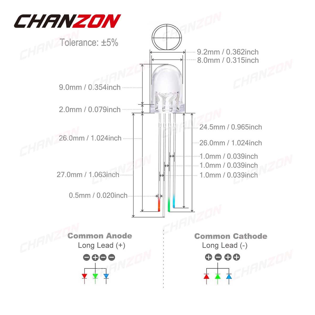 50 8Mm LED RGB LED Phát Sáng M - đánh giá và giá Science And Hobby
