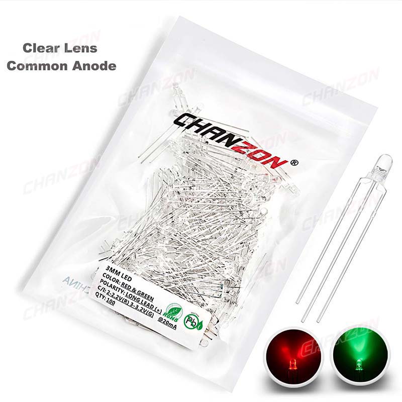 Bicolor 3 Mm LED Đèn LED Phát  - đánh giá và giá Science And Hobby