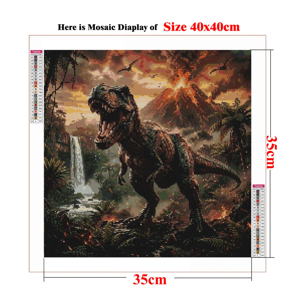 Diamond Painting Kit Ancient D - đánh giá và giá Volcano Kit Eruption