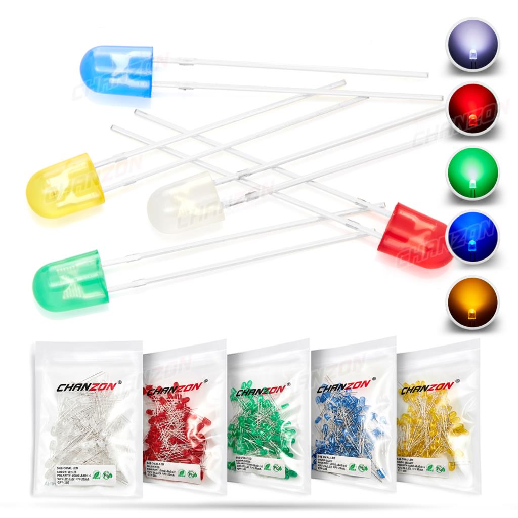 100 Viên 5Mm Hình Bầu Dục LED  - đánh giá và giá Science And Hobby